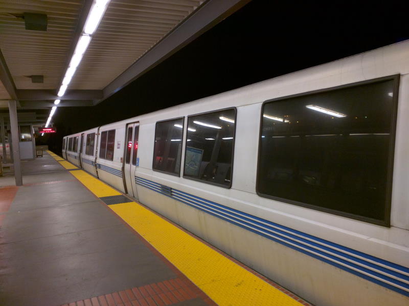 The teaser image, which is a picture of a San Francisco Bay Area Rapid Transit (BART) train.